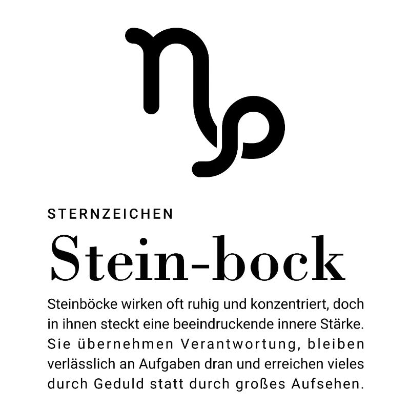 Sternzeichen Steinbock