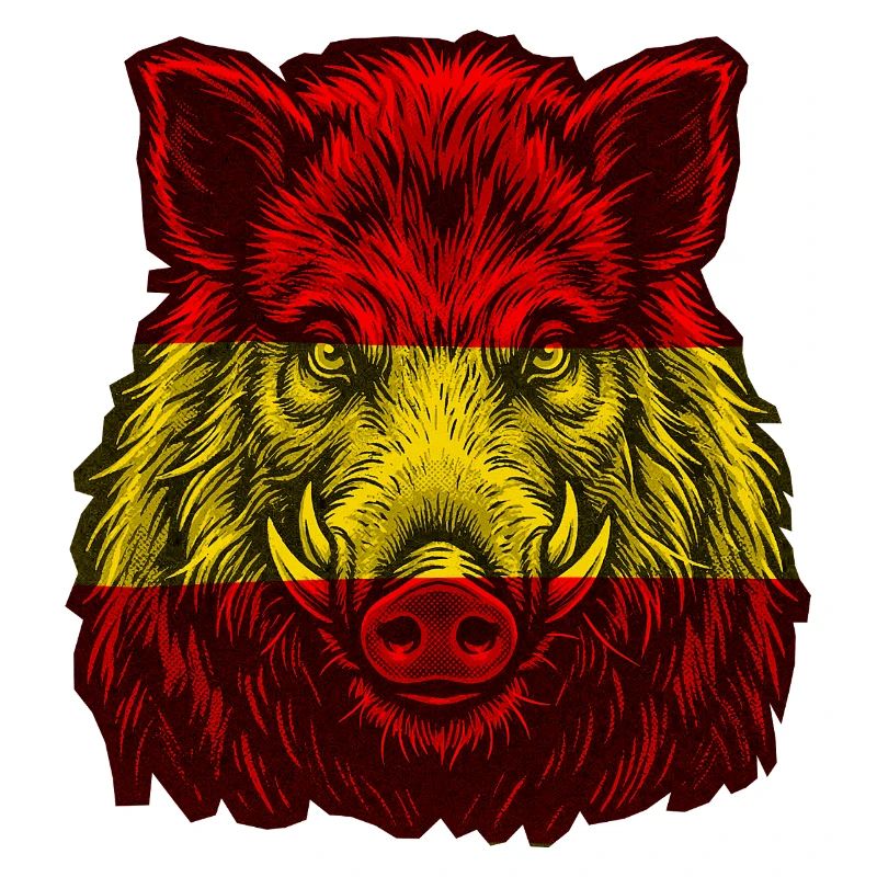 Sanglier Drapeau espagnol espagnol