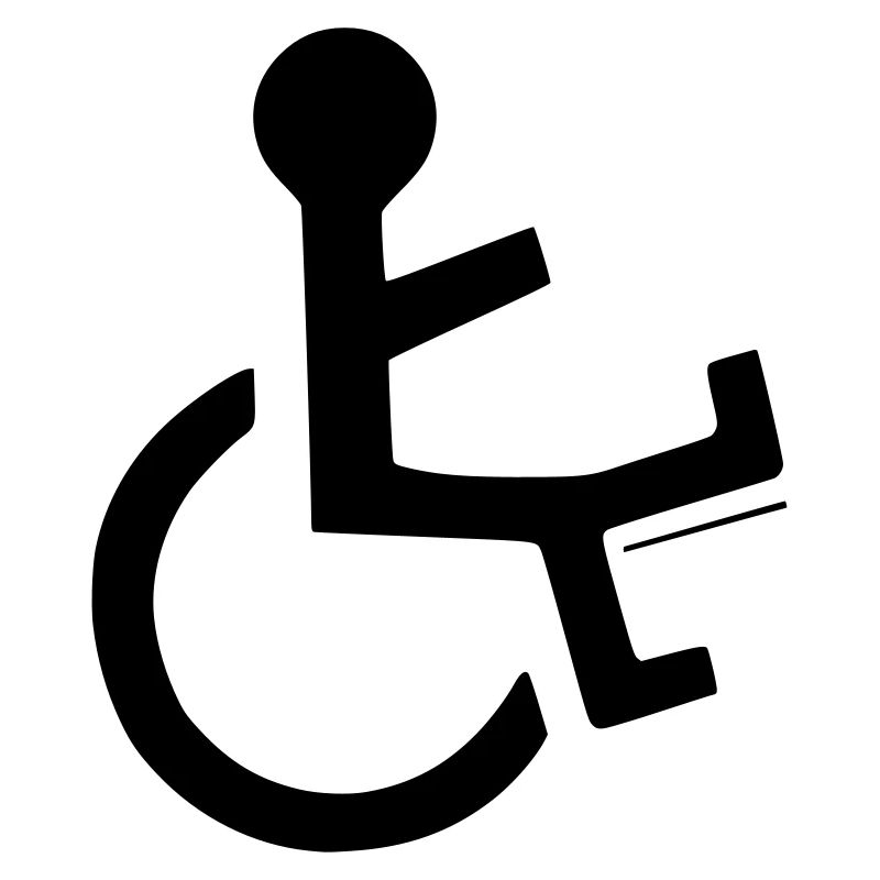 Wheelchair user with broken leg #