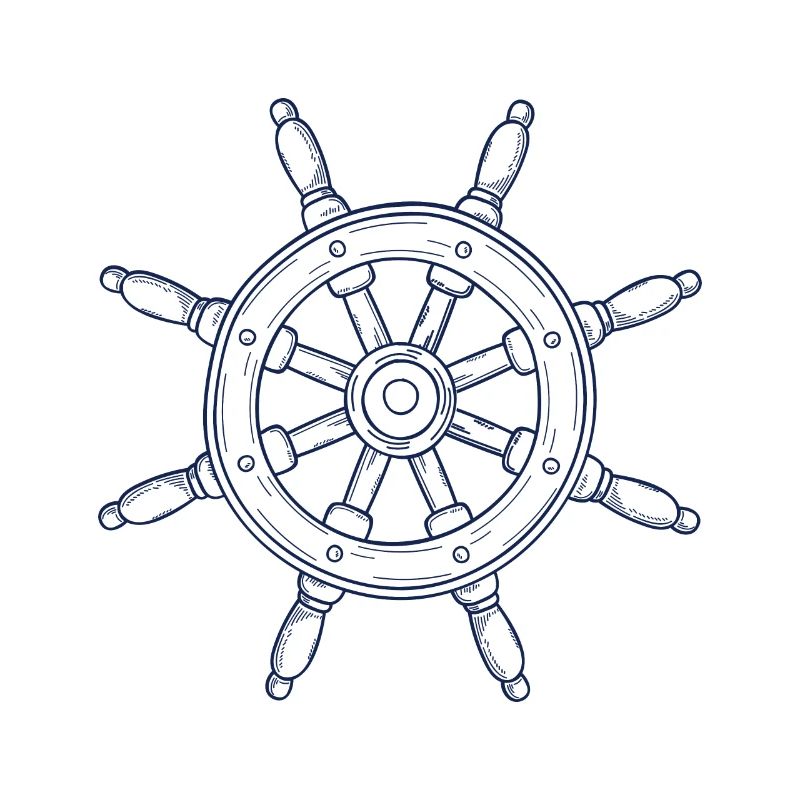 Conception de volant dessiné à la main