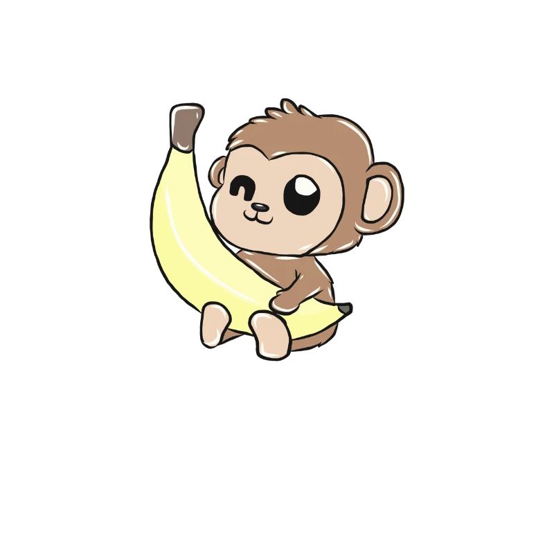 Affe Banane Geschenk