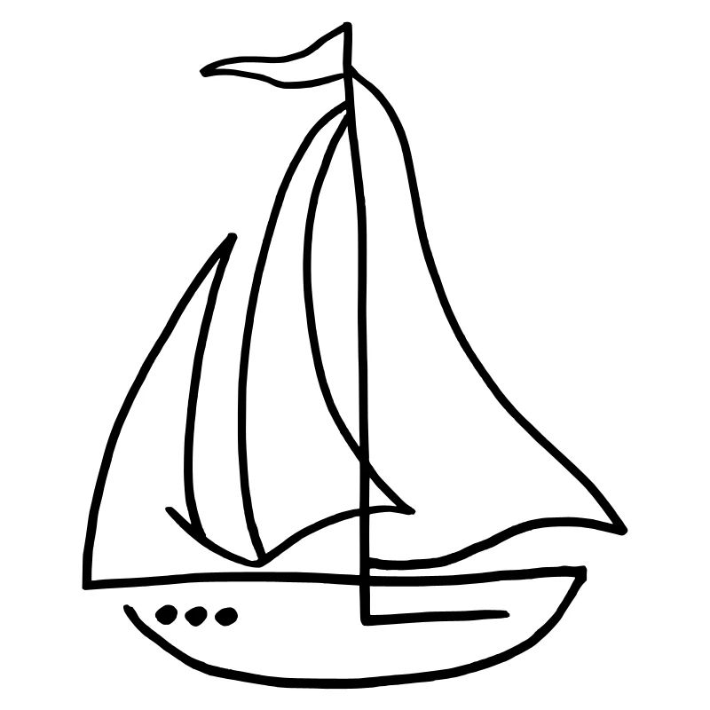 Sailboat sailing ship