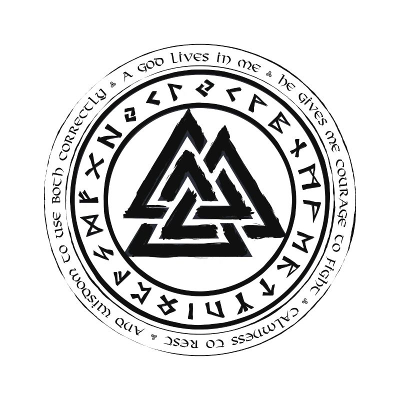 Valknut Vikings Celts runes de nœuds germaniques