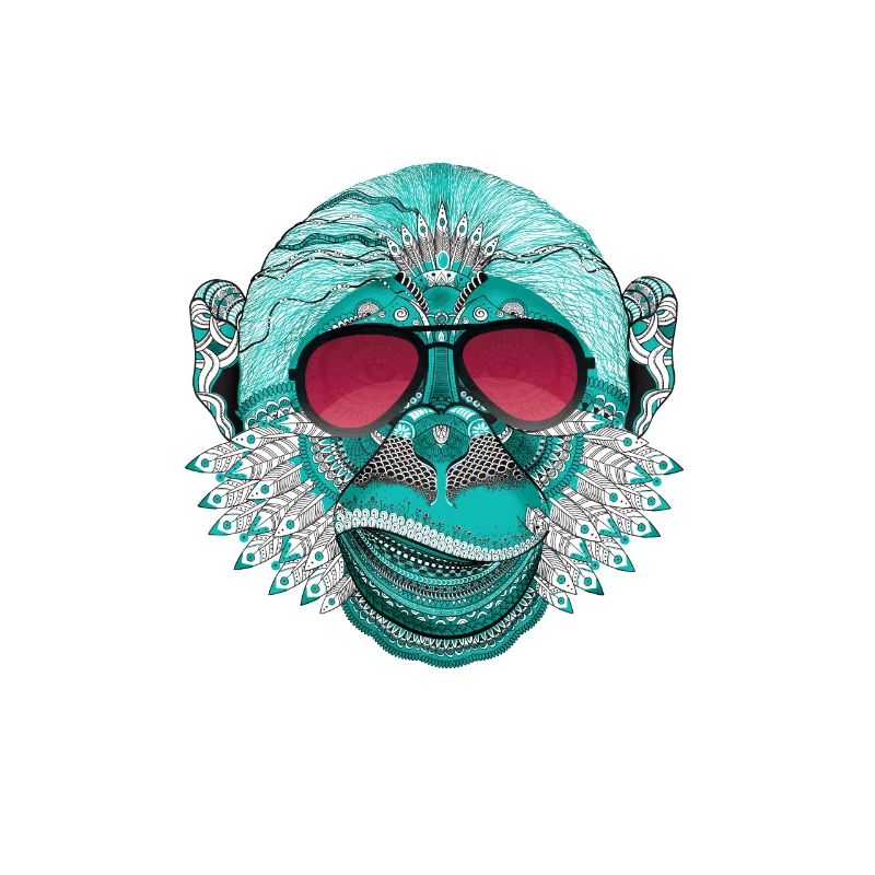 singe mandala tatouage inde dj rap cool label de musique