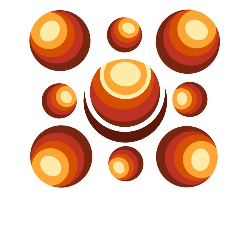 Retro Ball Pattern Mid-Century