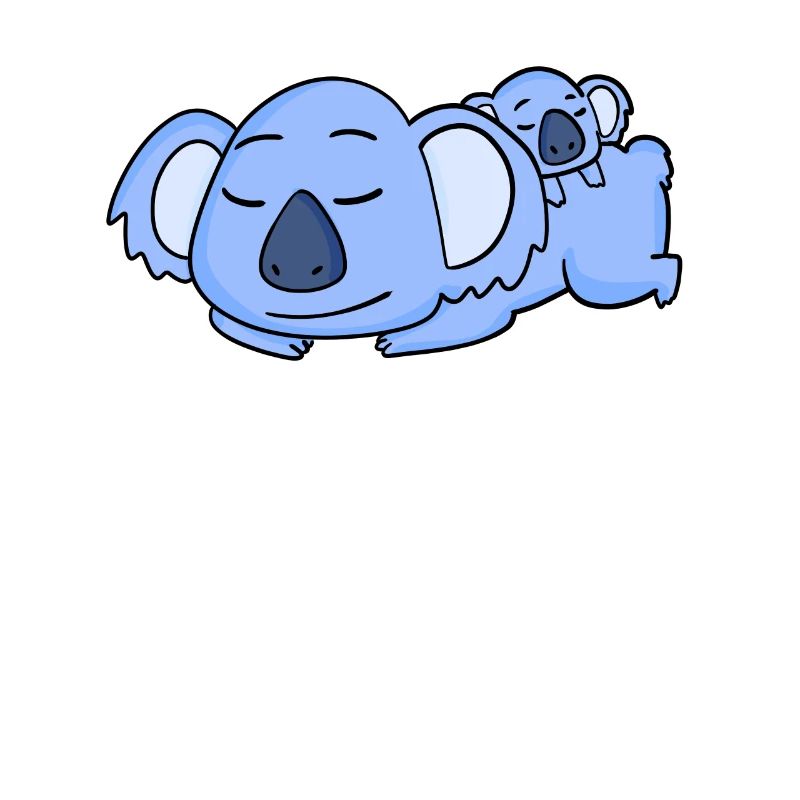 Koala Dad with Baby Koala