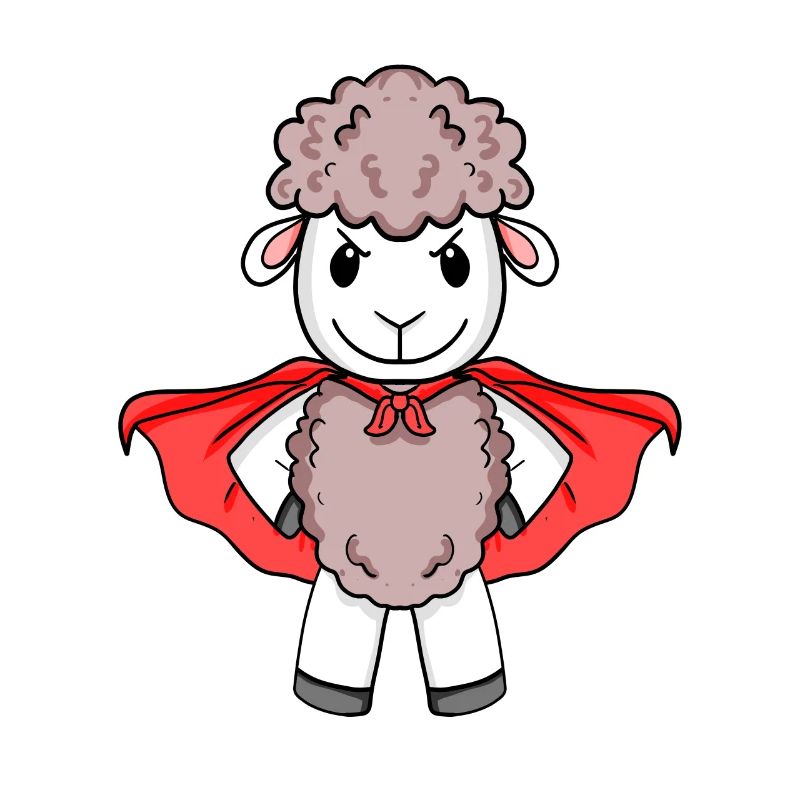 Super-héros de mouton