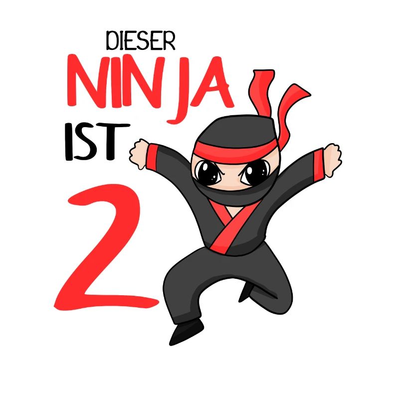 2. Geburtstag Junge 2 Jahre alt Ninja