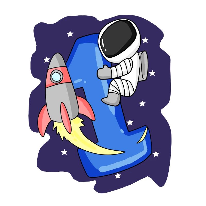 1 year old Young astronaut