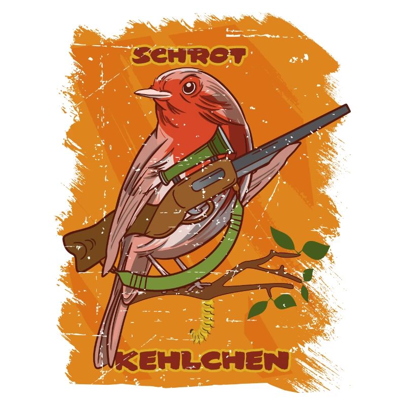 Lustiger Rotkehlchen Vogel
