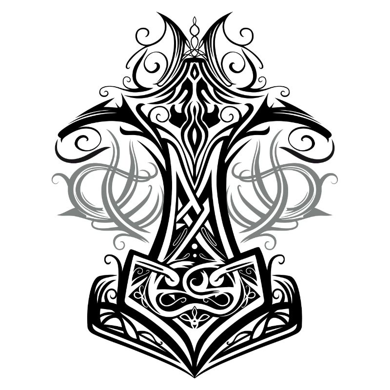 Thors Hammer Mjolnir Wikinger Symbol