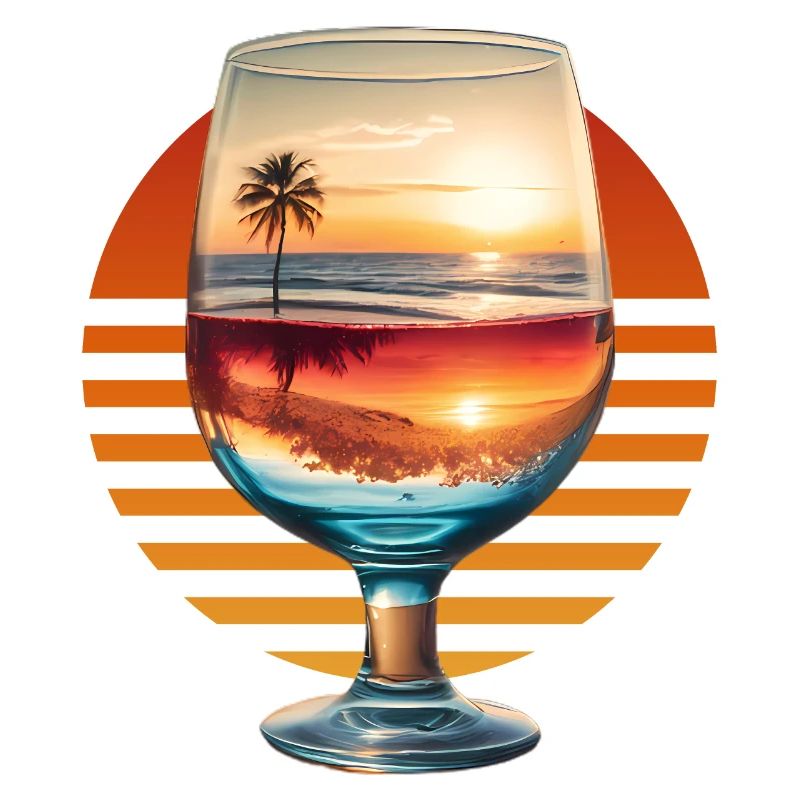 Wein und Strand