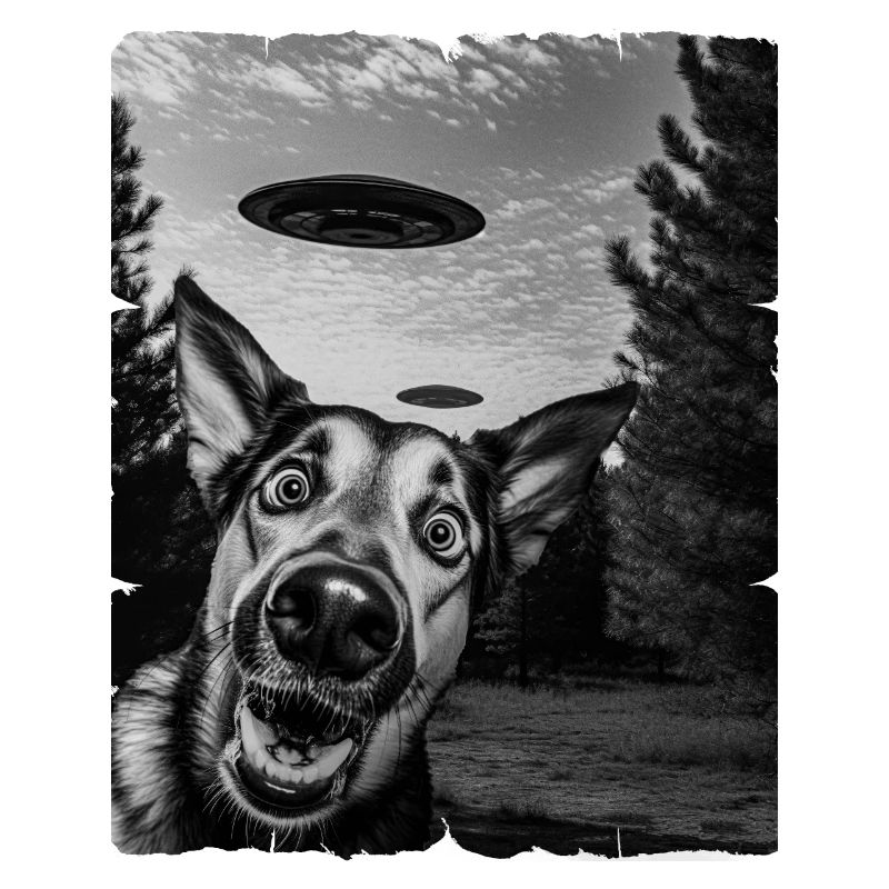 Schäferhund Auserirdisch Invasion Uap Weirdcore