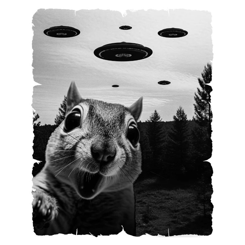 Écureuil Alien Invasion Uap Weirdcore