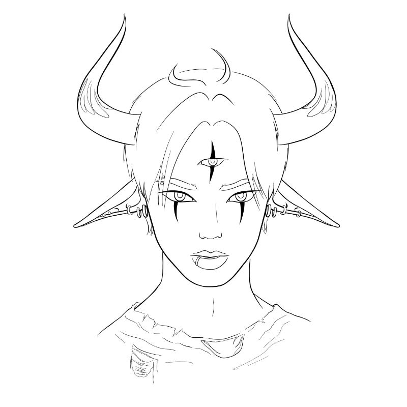 Inccubus Demon | Occult | Devil Horns | Piercing