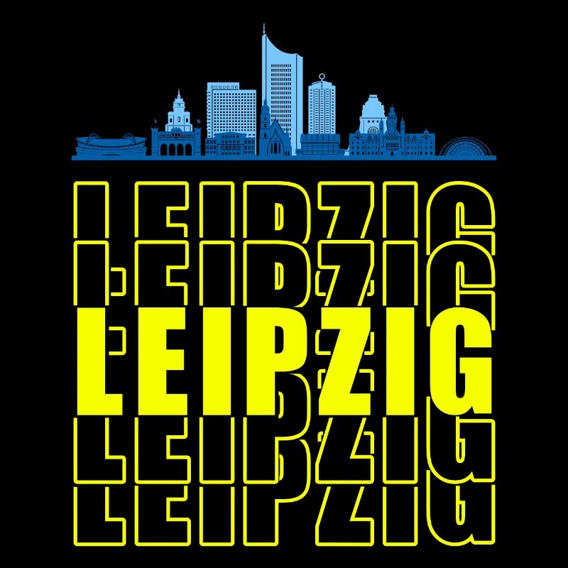 Ville de foire, Leipzig, silhouette de Saxe