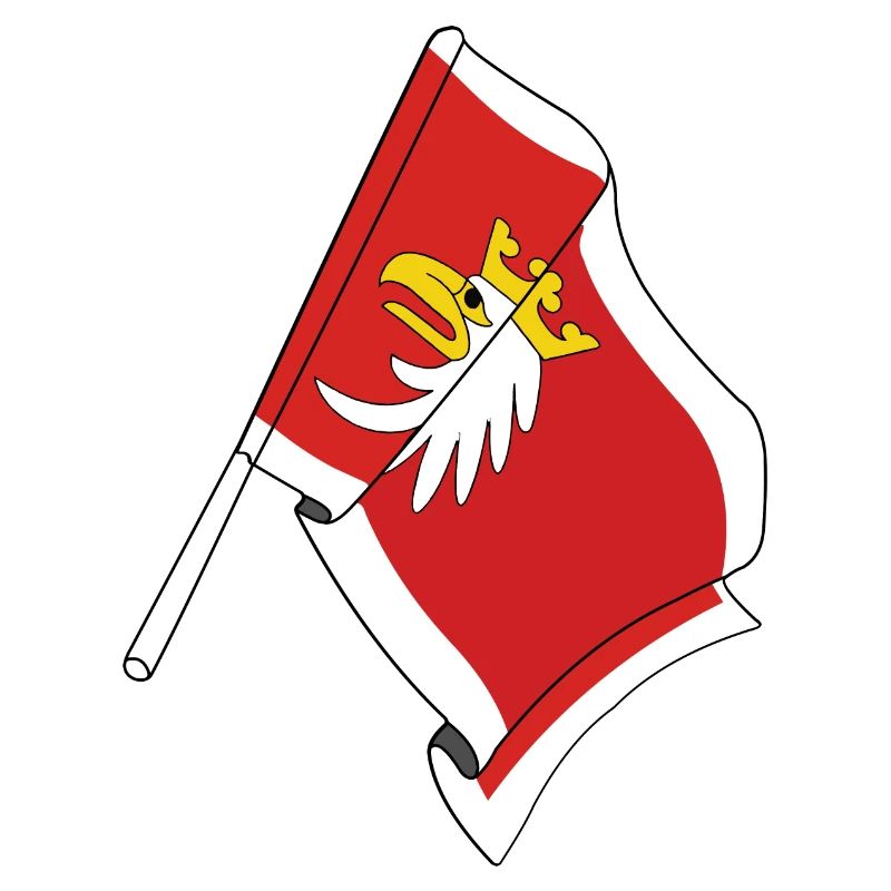 Drapeau : Warmia Masuria, Pologne