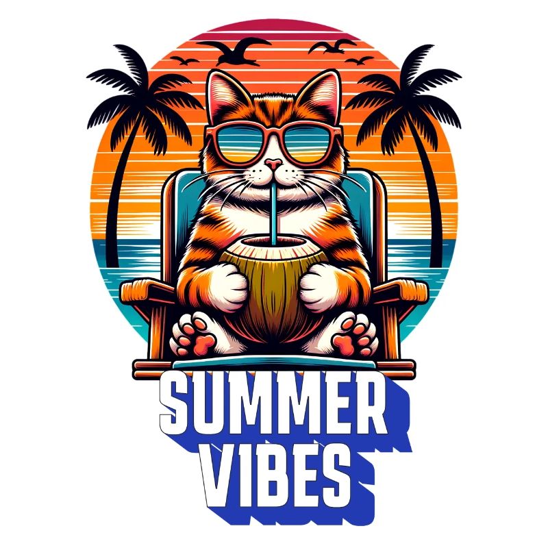 Summer Vibes mit einer coolen Katze