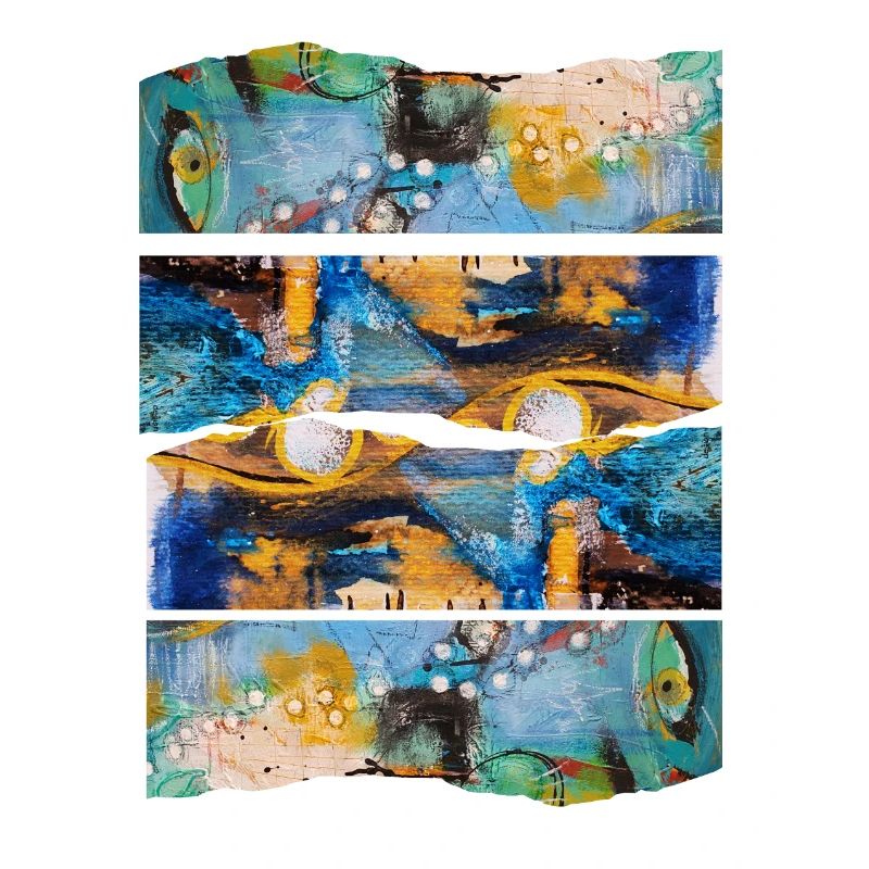 Abstract Colorful Expression