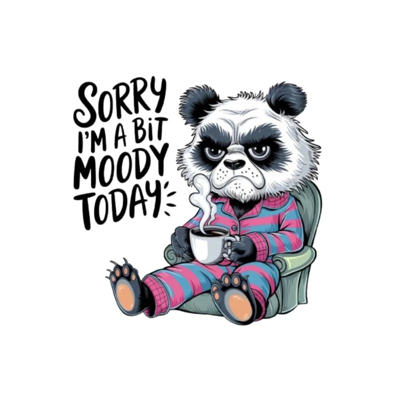 Moody Panda Grumpy Morning Grouch Coffee