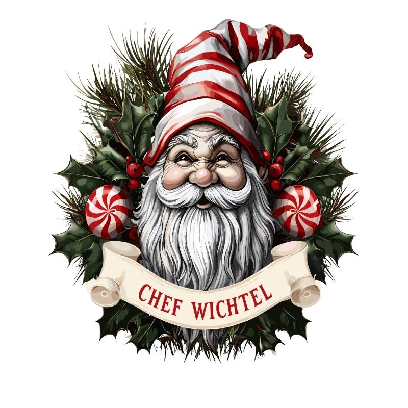 Gnome de Noël en chef