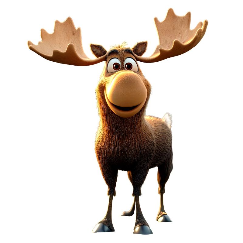Moose Mosses Bull Elk Antlers Deer Wild Moose
