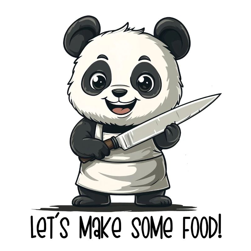 Préparons de la nourriture – Dessin animé de Panda Chef