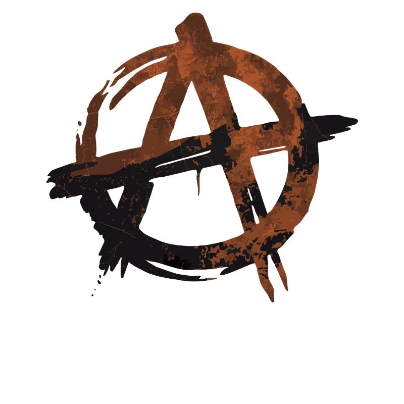 Grunge Anarchy Symbol - Rebellen-Stil