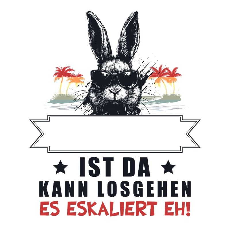 It's escalating anyway! Bunny Retro Personalizable Name