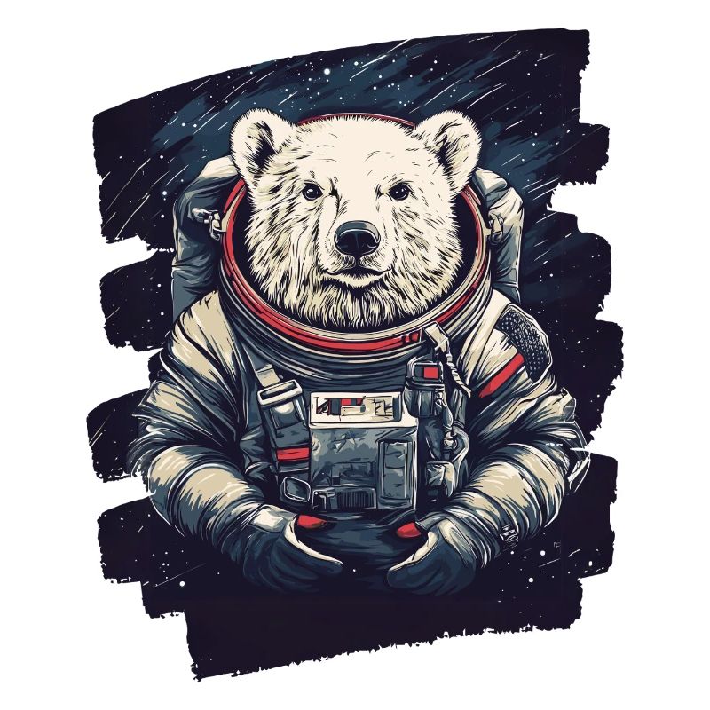 Ours polaire astronaute