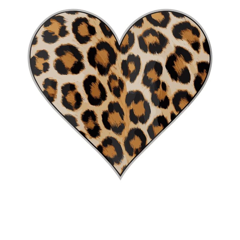 Leopardprint Herz Muster