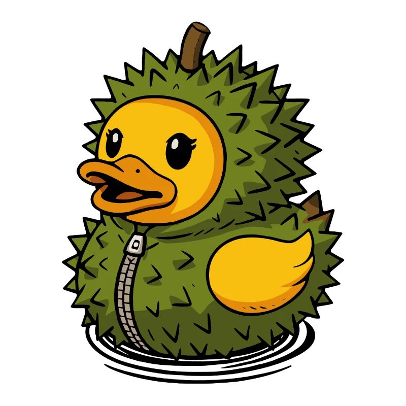 Durian Durian Fruit Duck Rubber Duck Squeaking Duck