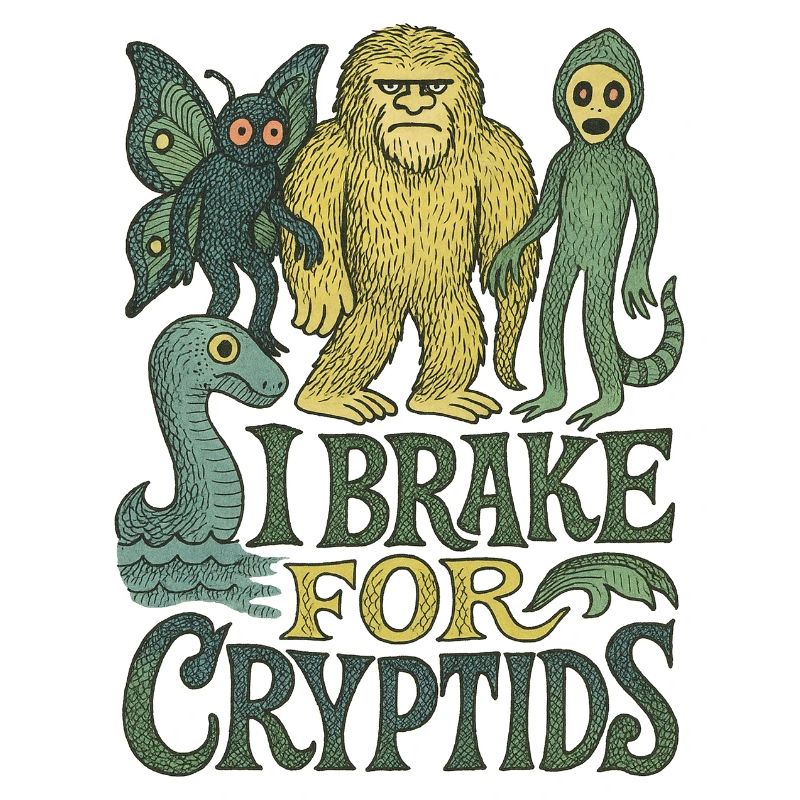 Cryptid Creature Nature Illustration