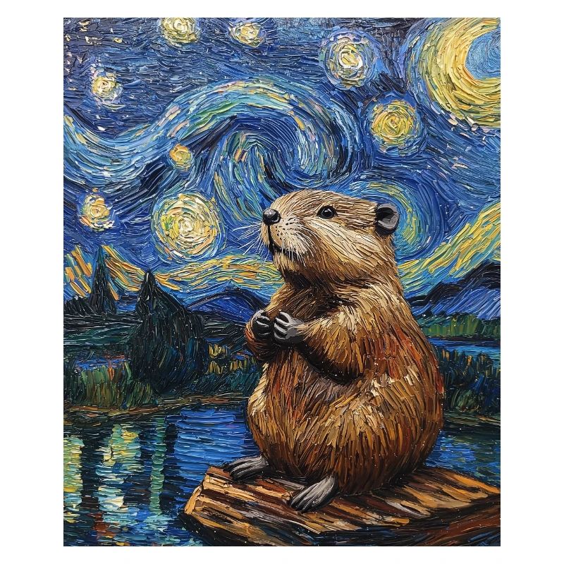 Bieber dans le style de Van Gogh, La Nuit étoilée