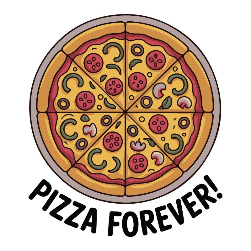 Retro Pepperoni Pizza Slice Pattern