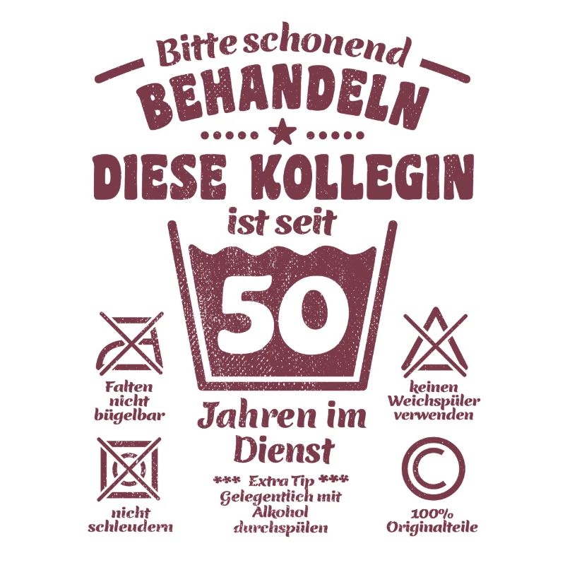 50 ans de service - Traiter avec douceur - Collègue