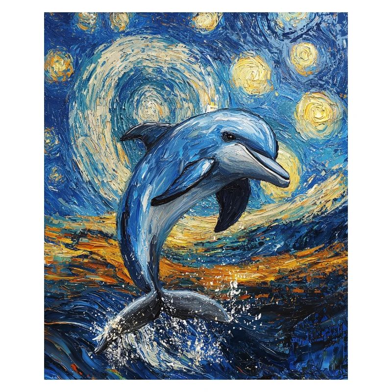 Delfin Van Gogh Style Starry