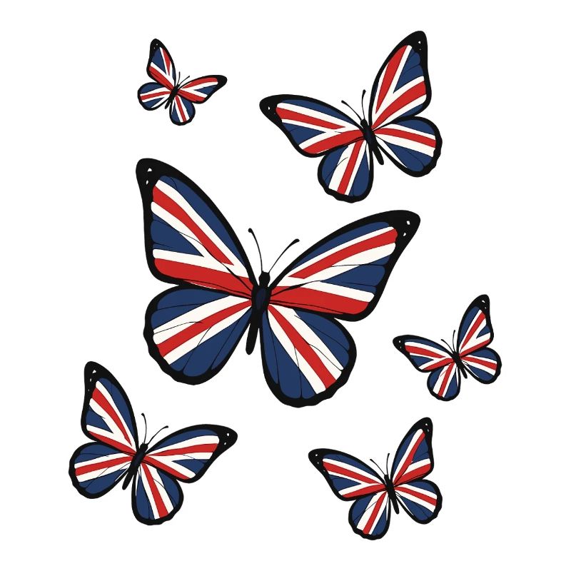 Union Jack Schmetterlinge