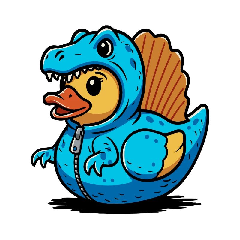 Spinosaurus Blauer Dino-Drache Entchen