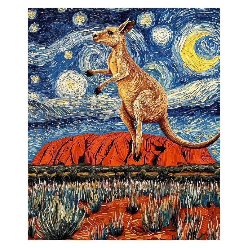 Kangeru Australia Van Gogh Style Starry Night