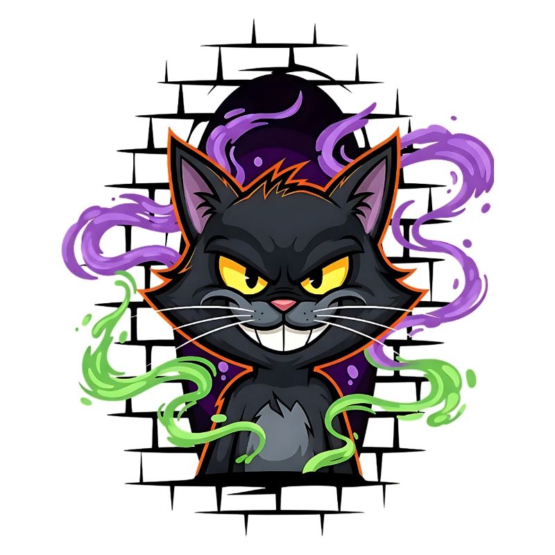 Graffiti Cat Neon