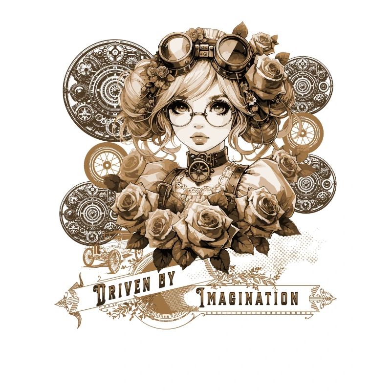Driven by Imagination Anime Steampunk Woman