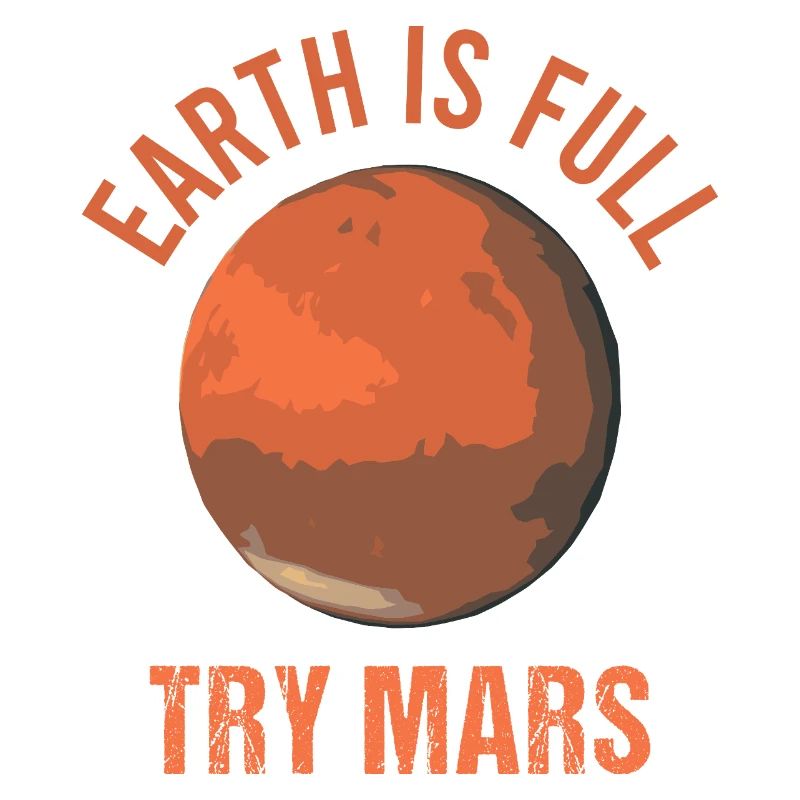 Mars Planet Space Vintage Rocket