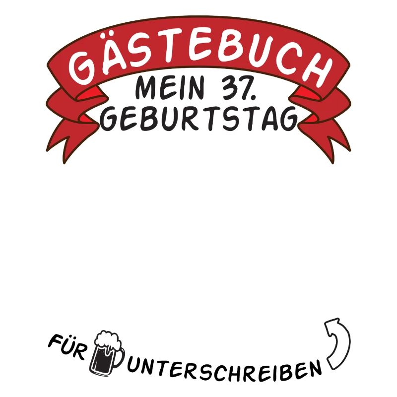 Gästebuch Mein 37. Geburtstag Geschenkidee