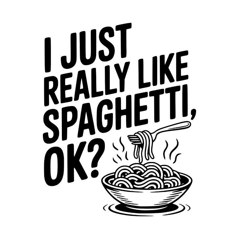 Ich mag Spaghetti einfach total gern, okay?