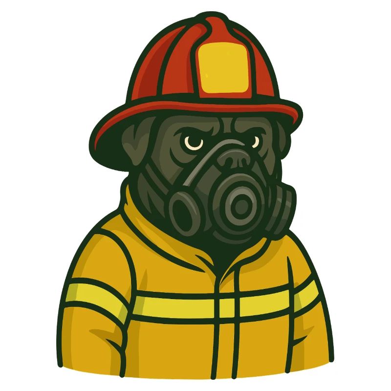 Masque à gaz pompier