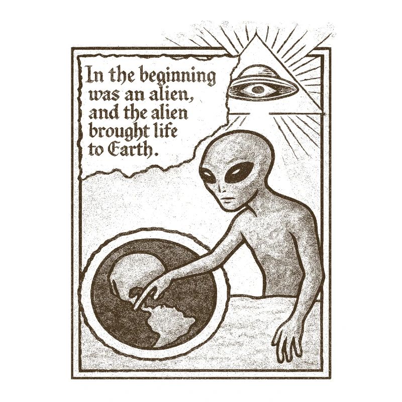 Alien Origin Theory Shirt for Sci-Fi and Art Lover