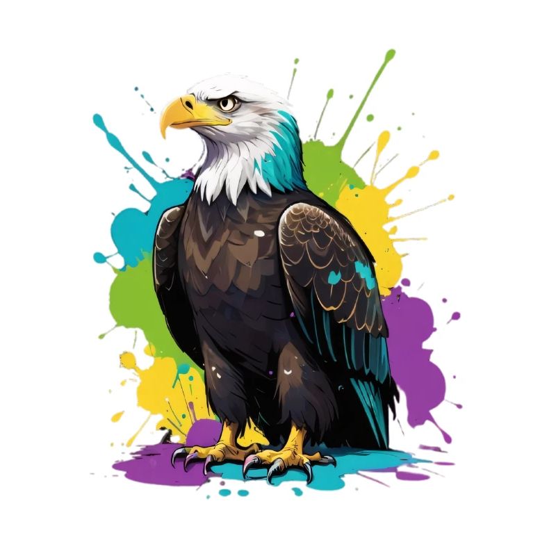 Aigle coloré Color Splash