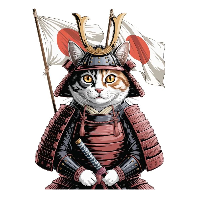 Japan Katze Samurai