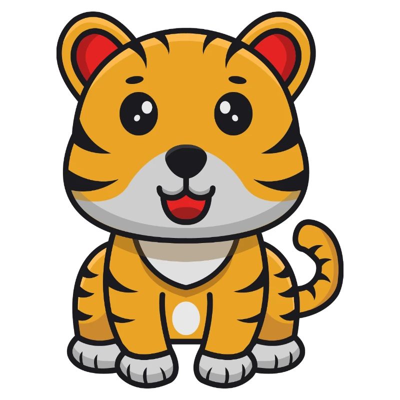 Tiger-Karikatur